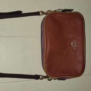 Coach crossbody purse - red & violet
